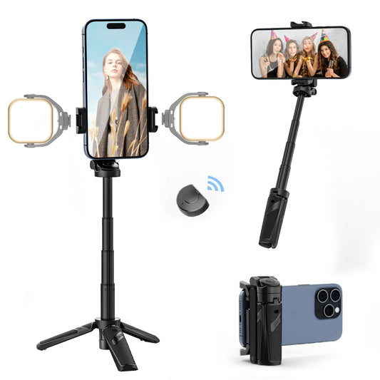 ✨️Last Day Promotion 49% OFF✨️Extendable Grip Phone Tripod with Detachable Remote Pocket Size