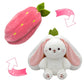 🍓 Hot 50% off 🍓 Strawberry Bunny Transformation Bunny 🎀 Fruit Doll Plush Toy 🐰