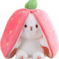 🍓 Hot 50% off 🍓 Strawberry Bunny Transformation Bunny 🎀 Fruit Doll Plush Toy 🐰