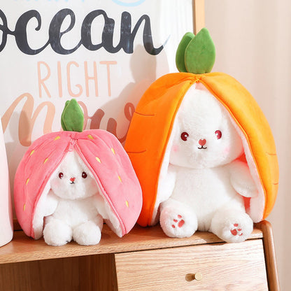 🍓 Hot 50% off 🍓 Strawberry Bunny Transformation Bunny 🎀 Fruit Doll Plush Toy 🐰
