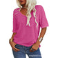 💖2025 Summer Sale 50% OFF💥Women's Solid Color V-Neck T-shirt