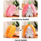🍓 Hot 50% off 🍓 Strawberry Bunny Transformation Bunny 🎀 Fruit Doll Plush Toy 🐰