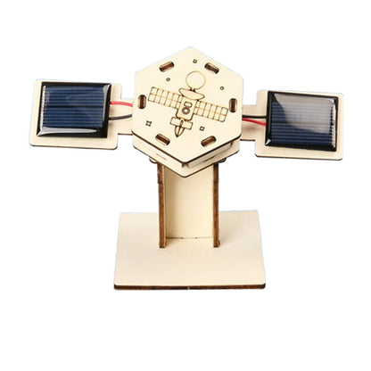 🚀DIY Solar Powered Wooden Satellite Model Science Kit🌍 (Limited to 100 units at reduced price) 🔥