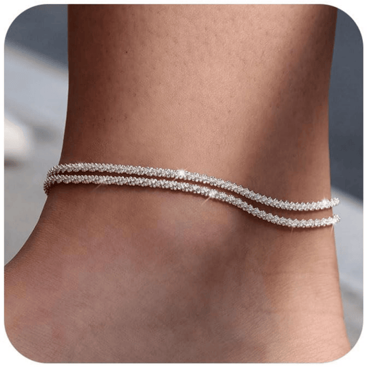 🥰Dainty Layered Waterproof Anklet For
