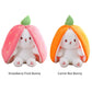 🍓 Hot 50% off 🍓 Strawberry Bunny Transformation Bunny 🎀 Fruit Doll Plush Toy 🐰