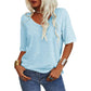 💖2025 Summer Sale 50% OFF💥Women's Solid Color V-Neck T-shirt