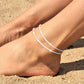 🥰Dainty Layered Waterproof Anklet For