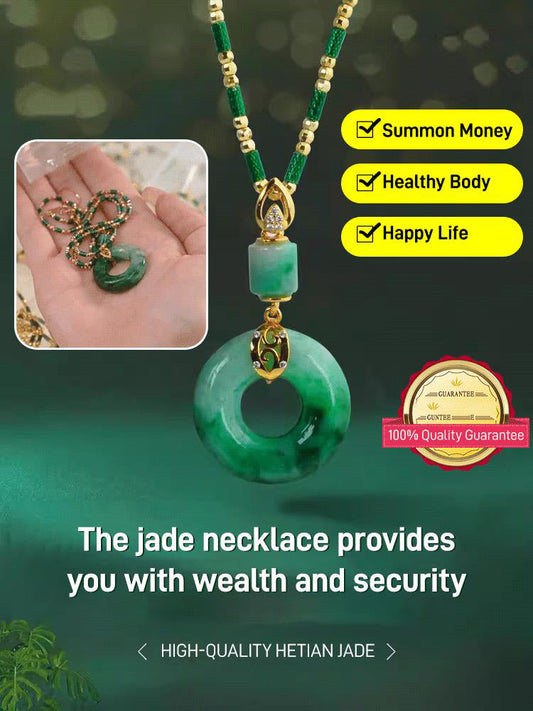 🎁Best Gift for Yourself  🎁 Hetian Jade Prayer Peace Buckle