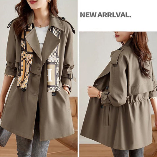 ⭐HOT SALE 49% OFF🌹Women's Slimming Mid-Length Lapel Trench Coat