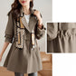 ⭐HOT SALE 49% OFF🌹Women's Slimming Mid-Length Lapel Trench Coat