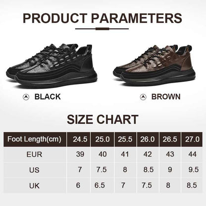 🌲🎁Men’s Luxury Crocodile Print Air Cushion Sneakers