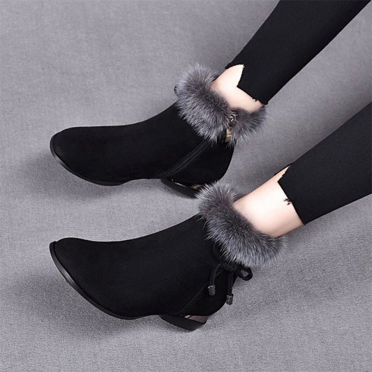 🎁Christmas sale🎅Fashionable, warm, thick and non-slip ankle boots for women