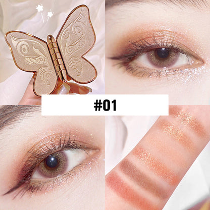 🦋Buy More, Save More💄6 Colors Lucky Butterfly Eye Shadow