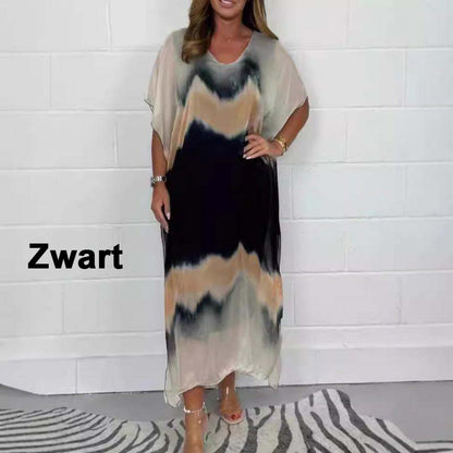 🔥HOT SALE✨Women Comfortable Casual Chiffon Dip Dye Dress