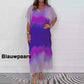 🔥HOT SALE✨Women Comfortable Casual Chiffon Dip Dye Dress