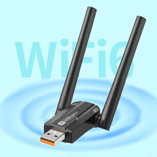 Wi-Fi 6 USB Wireless Adapter with Dual Antennas