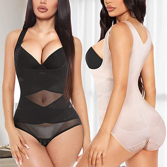 Buy 1 get 1 free 🔥£9.99 a piece💥-💃Women's Lightweight Mesh Yoga Bodysuit Shaper