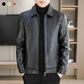 ✈️Free shipping✈️Men's Fashion Casual High Quality Imitation Leather Jacket