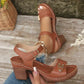 🔥Limited time direct drop of £21 (300 orders only) 🔥👡 Women's Chunky Heeled Sandals