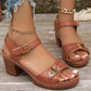 🔥Limited time direct drop of £21 (300 orders only) 🔥👡 Women's Chunky Heeled Sandals