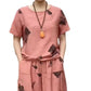 🌸 Women’s Printed Short-Sleeved Top & Cropped Pants Set  ✨👚👖