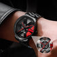 Men's Stainless Steel Car Rim Watch