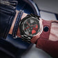 Men's Stainless Steel Car Rim Watch