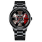 Men's Stainless Steel Car Rim Watch