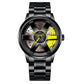 Men's Stainless Steel Car Rim Watch
