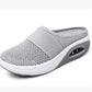 Women's Casual Hollowed Out Fabric Flat Bottom Slope Heel Slippers