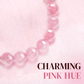 Women’s Elegant Pink Synthetic Crystal Beaded Bracelet