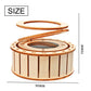 🔥2025 Hot Sale🔥Solar Powered Rotating Double Ring Wooden Puzzle Toy