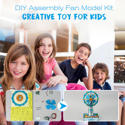 DIY Assembly Fan Model Kit Creative Toy for Kids